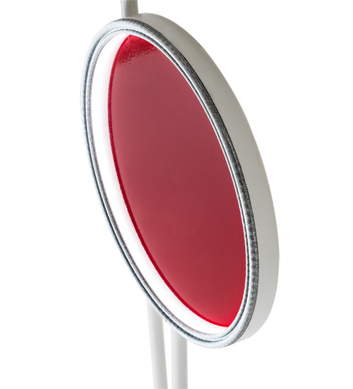 Meyda Lighting Paletta 71" LED White & Silver Metallic Wall Sconce With Multi-Colored Shade