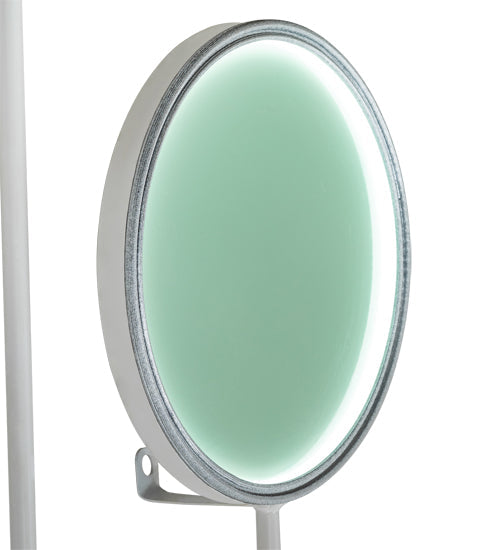 Meyda Lighting Paletta 74" LED White & Silver Metallic Wall Sconce With Multi-Colored Shade