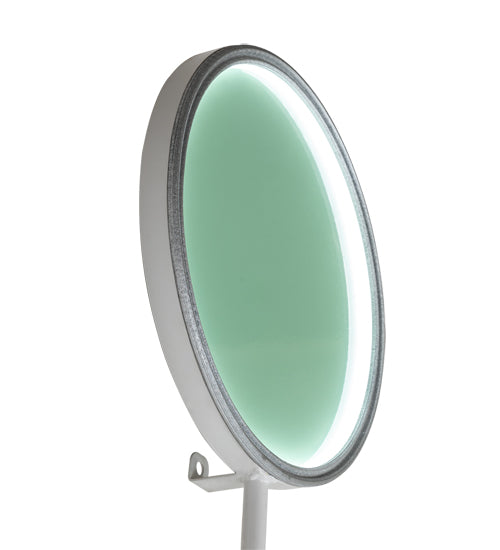 Meyda Lighting Paletta 82" LED White & Silver Metallic Wall Sconce With Multi-Colored Shade