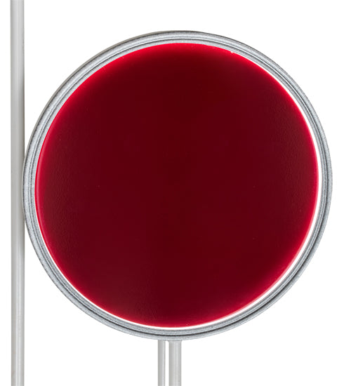 Meyda Lighting Paletta 82" LED White & Silver Metallic Wall Sconce With Multi-Colored Shade