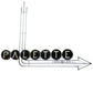 Meyda Lighting Paletta 85" LED Solar Black Wall Sconce With White Statuario Idalight Shade