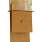 Meyda Lighting Palissade 12" 2-Light Metallic Bronze Wall Sconce With Beige Iridescent Shade Glass