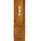 Meyda Lighting Palissade 12" 2-Light Metallic Bronze Wall Sconce With Beige Iridescent Shade Glass