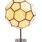Meyda Lighting Pallavolo 11" Antique Copper Wall Sconce With Beige Iridescent Shade Glass