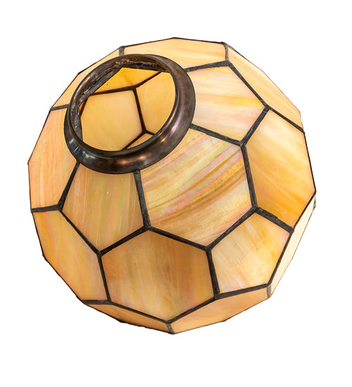 Meyda Lighting Pallavolo 11" Beige Iridescent Shade Glass