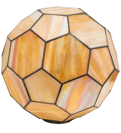 Meyda Lighting Pallavolo 14" Beige Iridescent Shade Glass