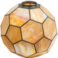 Meyda Lighting Pallavolo 14" Beige Iridescent Shade Glass