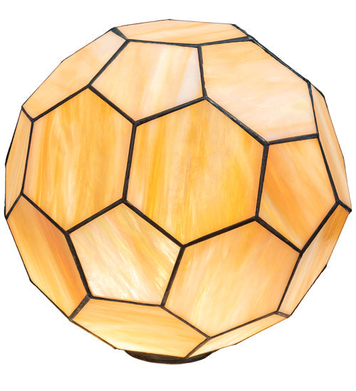 Meyda Lighting Pallavolo 14" Beige Iridescent Shade Glass