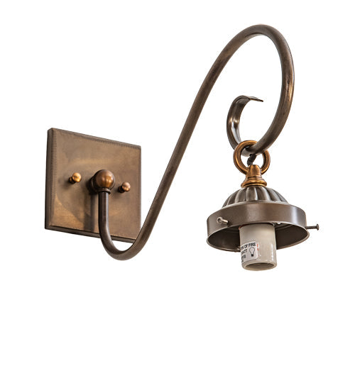 Meyda Lighting Pallavolo 5" Antique Copper Wall Sconce Hardware