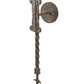 Meyda Lighting Palmira 15" 3-Light Organic Rust Wall Sconce With Amber Faux Candlelight