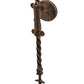 Meyda Lighting Palmira 16" 3-Light Classic Rust Wall Sconce With Ivory Faux Candlelight