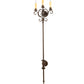 Meyda Lighting Palmira 16" 3-Light Classic Rust Wall Sconce With Ivory Faux Candlelight