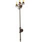 Meyda Lighting Palmira 16" 3-Light Classic Rust Wall Sconce With Ivory Faux Candlelight