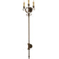 Meyda Lighting Palmira 16" 3-Light Coffee Bean Wall Sconce With Ivory Faux Candlelight