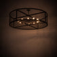 Meyda Lighting Paloma Golpe 182475 60" 12-Light Textured Black Pendant Light