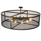 Meyda Lighting Paloma Golpe 182475 60" 12-Light Textured Black Pendant Light