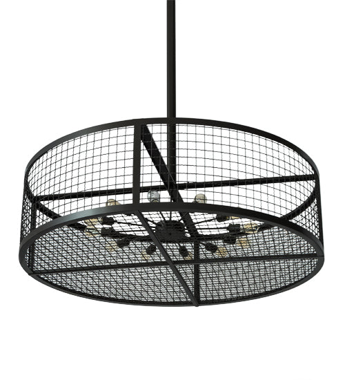 Meyda Lighting Paloma Golpe 182581 60" 12-Light Timeless Bronze Pendant Light