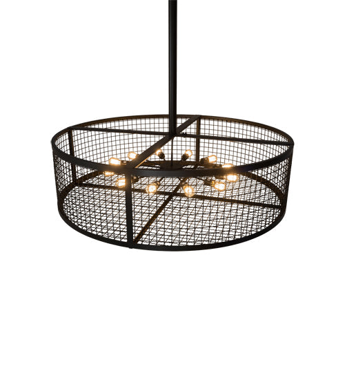 Meyda Lighting Paloma Golpe 182581 60" 12-Light Timeless Bronze Pendant Light
