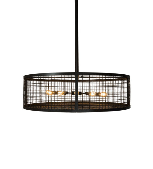 Meyda Lighting Paloma Golpe 182581 60" 12-Light Timeless Bronze Pendant Light