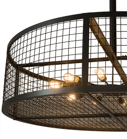 Meyda Lighting Paloma Golpe 182581 60" 12-Light Timeless Bronze Pendant Light