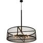 Meyda Lighting Paloma Golpe 182581 60" 12-Light Timeless Bronze Pendant Light