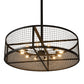 Meyda Lighting Paloma Golpe 182581 60" 12-Light Timeless Bronze Pendant Light