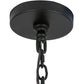Meyda Lighting Paloma Golpe 197671 60" 12-Light Textured Black Pendant Light