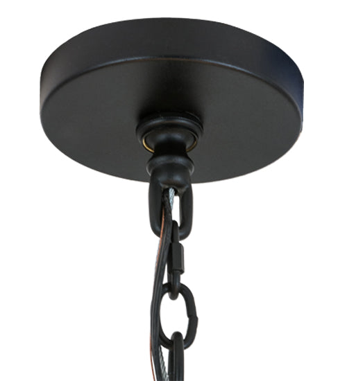 Meyda Lighting Paloma Golpe 197671 60" 12-Light Textured Black Pendant Light