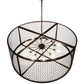 Meyda Lighting Paloma Golpe 197674 60" 12-Light Textured Black Pendant Light