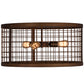 Meyda Lighting Paloma Golpe 24" 3-Light Vintage Copper Flush Mount Light