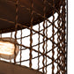 Meyda Lighting Paloma Golpe 24" 3-Light Vintage Copper Flush Mount Light