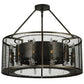 Meyda Lighting Paloma Golpe 30" 36-Light Restoration Bronze Pendant Light