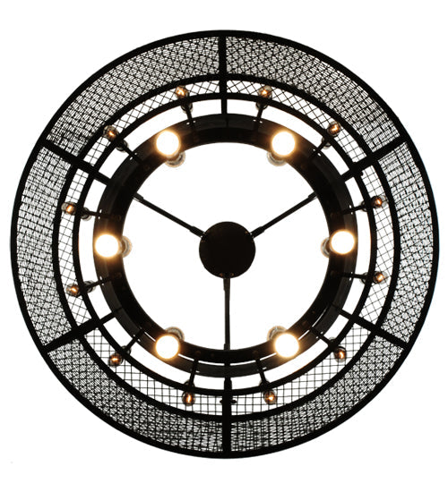 Meyda Lighting Paloma Golpe 30" 36-Light Restoration Bronze Pendant Light