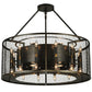 Meyda Lighting Paloma Golpe 30" 36-Light Restoration Bronze Pendant Light