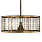 Meyda Lighting Paloma Golpe 30" Antique Copper Pendant Light