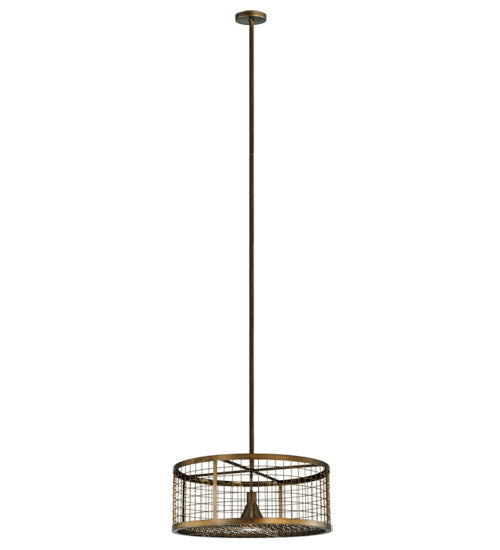 Meyda Lighting Paloma Golpe 30" Antique Copper Pendant Light