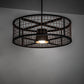 Meyda Lighting Paloma Golpe 30" Flat Black & Metallic Bronze Pendant Light