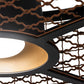 Meyda Lighting Paloma Golpe 30" Flat Black & Metallic Bronze Pendant Light