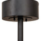 Meyda Lighting Paloma Golpe 42" 12-Light Matte Black Chandelier and Fan