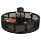 Meyda Lighting Paloma Golpe 42" 12-Light Matte Black Chandelier and Fan