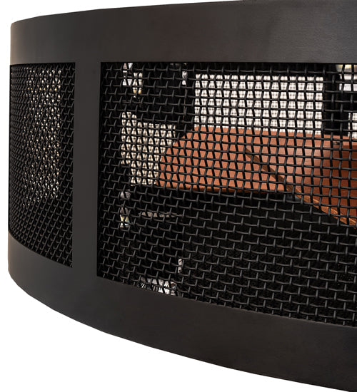 Meyda Lighting Paloma Golpe 42" 12-Light Matte Black Chandelier and Fan