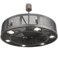 Meyda Lighting Paloma Golpe 48" 12-Light Bronze Metallic Chandelier With Fan
