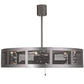 Meyda Lighting Paloma Golpe 48" 12-Light Bronze Metallic Chandelier With Fan
