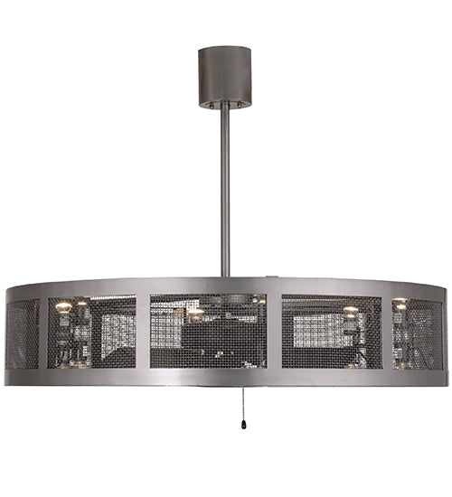 Meyda Lighting Paloma Golpe 48" 12-Light Bronze Metallic Chandelier With Fan