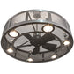 Meyda Lighting Paloma Golpe 48" 12-Light Bronze Metallic Chandelier With Fan