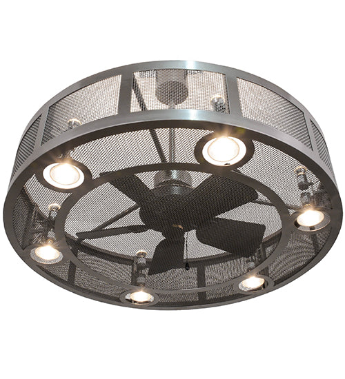 Meyda Lighting Paloma Golpe 48" 12-Light Bronze Metallic Chandelier With Fan