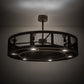 Meyda Lighting Paloma Golpe 48" 12-Light Cafe Noir Chandelier With Fan