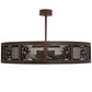Meyda Lighting Paloma Golpe 48" 12-Light Cafe Noir Chandelier With Fan