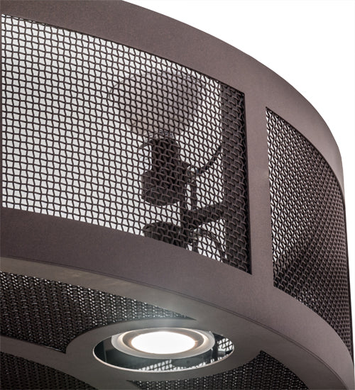 Meyda Lighting Paloma Golpe 48" 12-Light Cafe Noir Chandelier With Fan