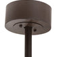 Meyda Lighting Paloma Golpe 48" 12-Light Cafe Noir Chandelier With Fan